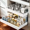 Pull out Cabinet Organizer, Depth(20.87'') and Expandable Width(12.60"-20.47") Heavy Duty