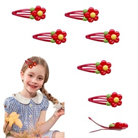 ZHLZTYYL 30 pcs of red flower Hair accessories, cute children's Hair accessories, sturdy and non slip Hair accessories, suitable for decorating Grip for children, girls and teenagers