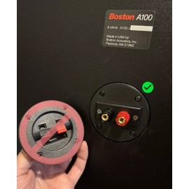 For Boston Acoustics Drop-In Banana Terminal Cup Replacement for Boston Acoustics A-Series Speakers
