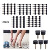 120Pcs High Heel Tip Caps TPU Polyurethane Iron Shoes Repairing