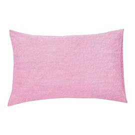 100% Brushed Cotton Flannelette 40CM/16" Extra Deep Fitted Sheets in 12 Colours (PillowCase Pair, Pink)