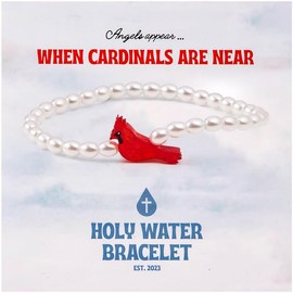 Holy Water Cardinal Bracelet In Crystal Pearl