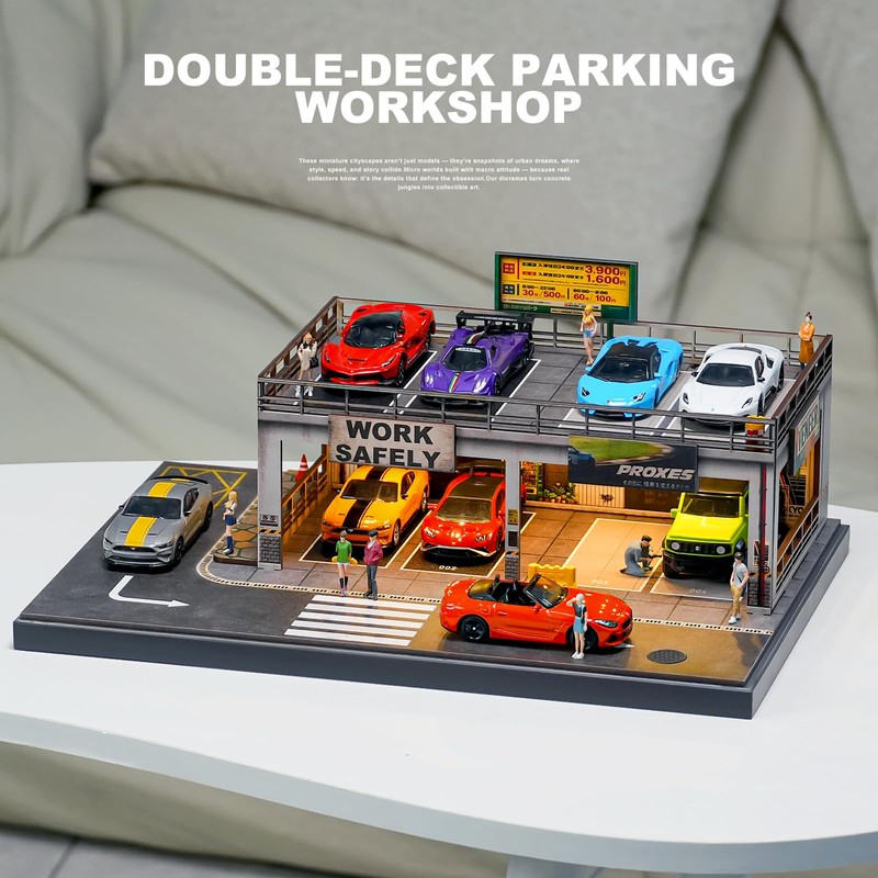 kivmcds 1/64 Hot Die Cast Wheel Display Case,Car Model Display