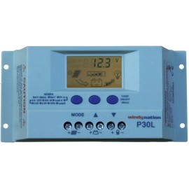 Windy Nation INC P30L LCD 30A Solar Panel Regulator Charge Controller 12V 24V 390W 780W