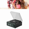 Rotating Vinyl Disc Alarm Clock Speaker Retro 360 Degree Stereo