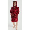 BAOPTEIL Kids Hooded Bathrobe Girls Plush Hooded Flannel Robe Boys