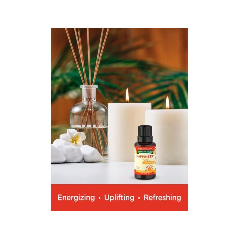 Nature's Truth Essential Oil, Happiness, 0.51 Fluid Ounce (3 Pack)