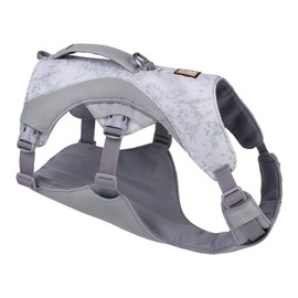 RUFFWEAR Swamp Cooler Dog Harness & Handle, Lightweight Walking Gear Keeps Pets Cool in Hot Weather, Fully Adjustable, Strong & Cooling, 2 Lead Portals, Graphite Gray (Large/XL, 81-107cm)