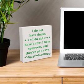 Funny Office Quote Office Decorative Signs Plaques Wooden Box Sign Desk Decor Home Office Desk Decor for Women Men Plaque Box Sign for Living Room Inspirational Gift Funny Office Humor Decor for Men