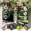 Bird Deterrents for Outside, Reflective 3D Stainless Steel Wind Spinners,
