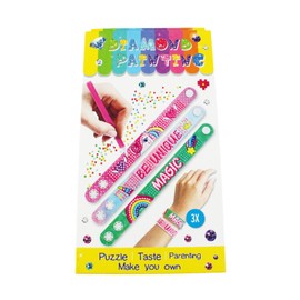 Pracht Creatives Hobby 6048-20021 Diamond Painting Armbänder, 3 Stück, Bastelset zum Gestalten eines persönlichen Armbandes mit Glitzersteinchen, für Kinder ab 5 Jahren