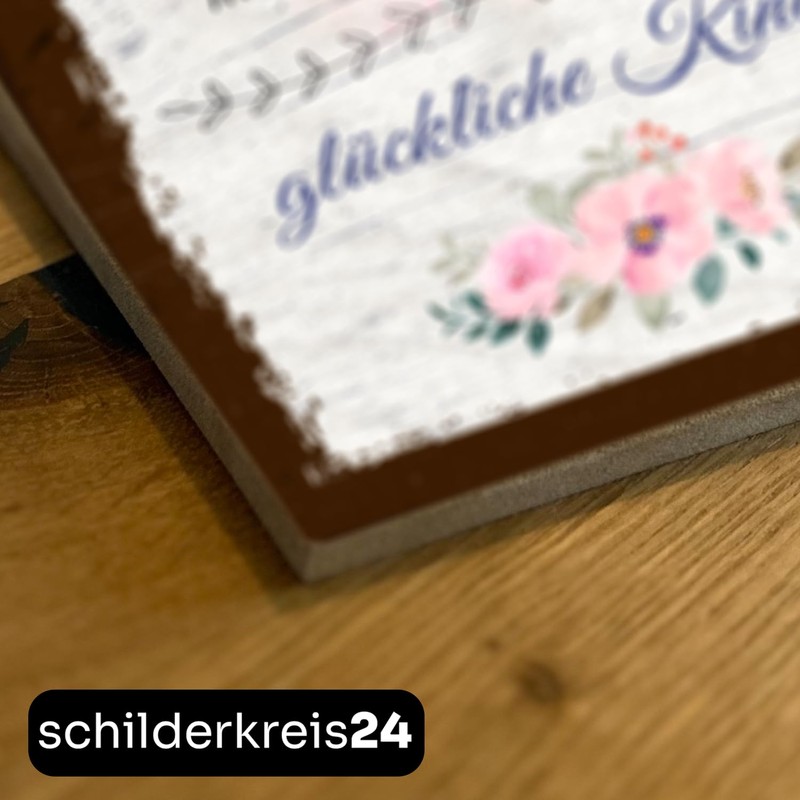 schilderkreis24 - Wooden Sign Good Mothers Dusted Shelves Happy Children