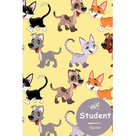 student planner: Monthly Planner 2017 - 2018 calendar, dot grid note, size 6x9, (Planners & Organizers for High School, College, University Students), home school note