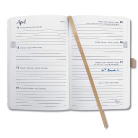 SIGEL Jolie J2200 Weekly Planner 2022 – Approx. A6 – Beige – Hardcover – 174 Pages – with Cheerful Calendar, Lots of Information and Practical Stickers – FSC Certified – Diary