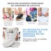 6 Pares Agujetas Sin Nudo Elásticas Hebilla Metal Parazapato
