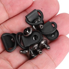 Shoelace Hook Rivet Tool 9x14mm Set of 100 Shoelace Hooks D Ring Eye Buckle Brass Boot Hook Fittings Set of 100 Shoelace Hooks with Rivets