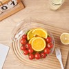 FULING [48 oz. 50 Sets Clear Plastic Salad Bowls with