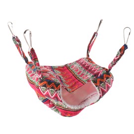 Gatuida Comfortable Hanging Hammock for Hamsters Animals Cozy Bed for Guinea Pigs Ferrets Rats Versatile Pet Cage Accessories for All Seasons Easy to Install Safe Fun