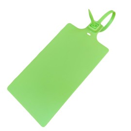 Plastic Seals Shipping Tags Logistics Use Big Sign Tie Large Label Tie, 255mm Total Length, Package of 100pcs (Fluorescent green)