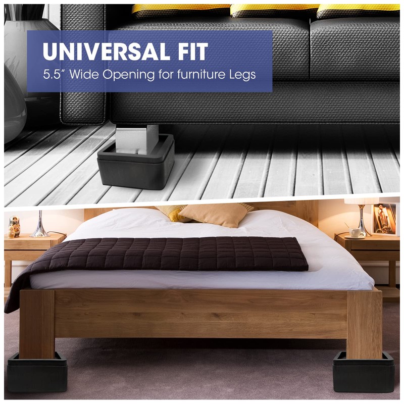Oversized Bed Risers, 3 inch Lift, 8 Pack Heavy Duty