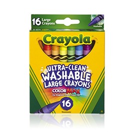 Crayola Washable Crayons, Large, 16 Count