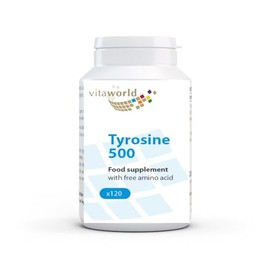 Vita World L-Tyrosine 500mg 120 Vegetarian Capsules Made in Germany