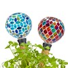 Chonsun Mosaic Watering Globes 2 Pack Self Watering Spikes Purple