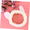 OATIPHO Flannel Cat Ears Headband for Women Winter Makeup Face