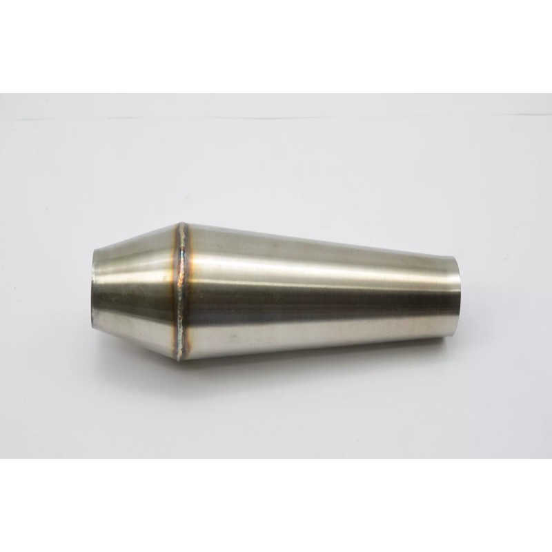 1320 Performance 2.5" inlet 2.5" out megaphone Stainless Reverse Cone