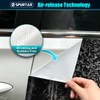 Gloss Forged Carbon Fiber Vinyl Wrap for Cars Black, 1ft