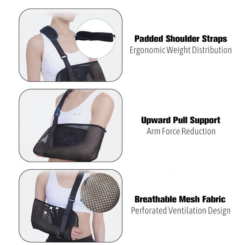 Annlpoy 1pcs Mesh Shoulder Sling for Shoulder Injuries, Rotator Cuff