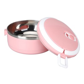 Fiambrera térmica, fiambrera apilable de acero inoxidable 304 con aislamiento de alimentos calientes, contenedores de almacenamiento sellados redondos para alimentos, caja Bento para mantener(#1)