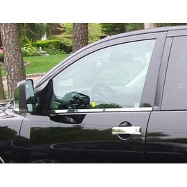 QAA is Compatible with 2004-2015 Nissan Titan 2 Piece Stainless Window Sill Trim Set, 1.25" Width WS24515