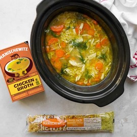 Manischewitz Chicken Broth 17oz (3 Pack), Rich Flavor | Kettle Cooked & Slowly Simmered | Certified Kosher