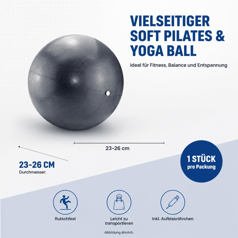 ATC Handels GmbH Gymnastika Soft Pilates & Yoga Ball -