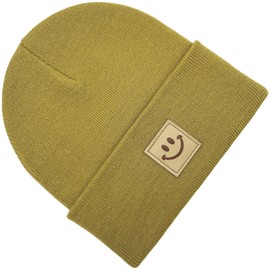 55cube Knit Cuffed Beanie for Women & Men - Stay Warm and Stylish All Season Honey Yellow Beanie