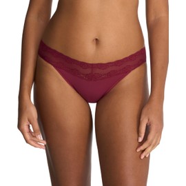 Natori Women's Bliss Perfection One Size V-Kini, Dk Cherry