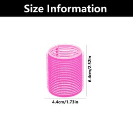 12 Pieces Rollers for Hair Volume, Hair Curlers Rollers, Hair Rollers for Short Hair, Hair Rollers for Long Hair, Hair Rollers Set, For Curling and Styling Hair Self Holding DIY Roller (44mm)