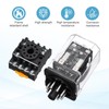 sourcing map DPDT Electromagnetic Power Relay, AC 12V Coil 10A
