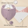 Kwelife gift Muslin Baby Bibs 6-Pack Baby Drool Bandana Bibs