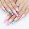 BABALAL Coffin Press on Nails Long Fake Nails with Nail