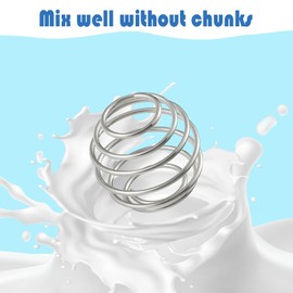 iziusy 2 Pcs Shaker Balls, Stainless Steel Shaker Ball for Bottles Protein Mixing Ball Whisk Ball (2.2 inch）