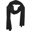 Build Your Brand Unisex Jersey Scarf, black