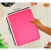 Arpan Pink Deluxe A4 Zipped Conference Folder with Calculator &