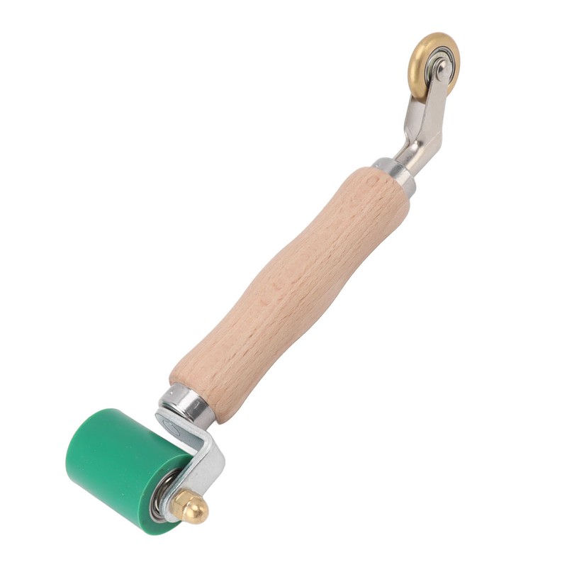 40mm Silicone Seam Roller Dual Use Brass Wheel Wood Handle