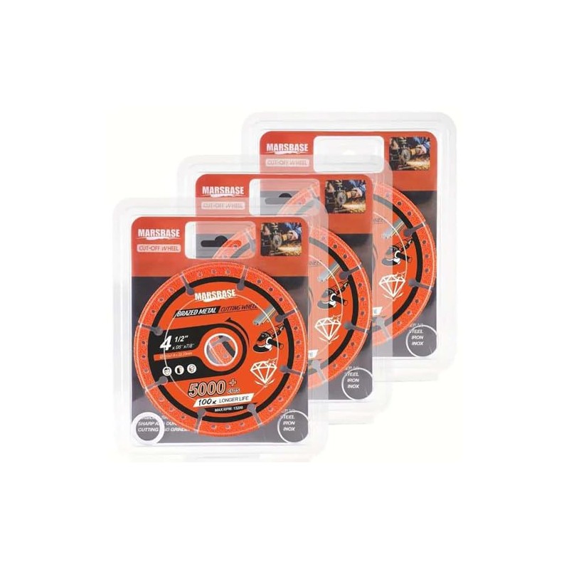 Takelablaze 4-1/2" Diamond Cutting Wheel Metal Cut Off Disc Indestructible