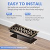 Howeall 4x12 Inches Heavy Duty Walkable Floor Register Easy Adjust