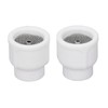 2Pcs Tig Welding Cups White Ceramic Welding Torch Cup Ceramic