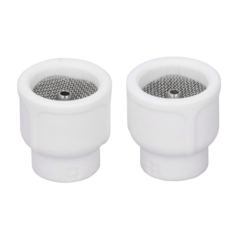 2Pcs Tig Welding Cups White Ceramic Welding Torch Cup Ceramic
