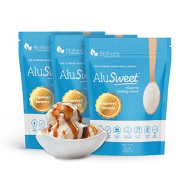 Alusweet Allulose Sweetener Zero Calorie - 36 oz - 1:1 Sugar Substitute, Keto-Friendly, Gluten-Free, Non-Glycemic, Plant-Based Sugar Substitute for Baking, Coffee, Cooking and Drinks
